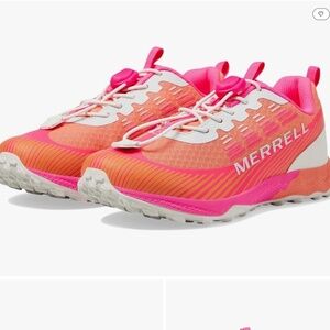 Merrell Kids Agility Peak KDZ Hiking Boot Shoe (Little Kids) in Pink/Orange